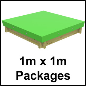 1m x 1m Sandpit Packages with Tarpaulin Cover
