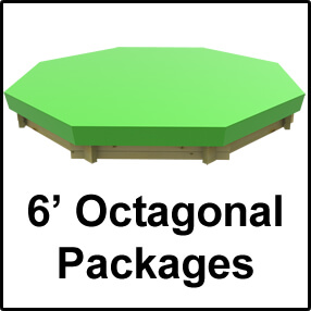 6ft Octagonal Sandpit Packages with Tarpaulin Cover