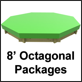 8ft Octagonal Sandpit Packages with Tarpaulin Cover