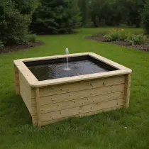 Wooden Pond 1.5m x 1.5m – 697mm Height – 27mm Thick Wall
