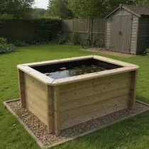 Wooden Pond 1.5m x 1m – 697mm Height – 44mm Thick Wall