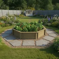 Raised Garden Bed – 10ft Octagonal – 563mm Height
