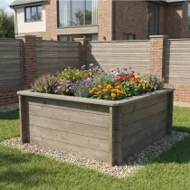 Raised Garden Bed – 1.5m x 1.5m – 697mm Height