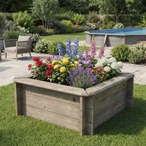 Raised Garden Bed – 1m x 1m – 429mm Height