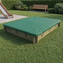 Wooden Sandpit - 2m x 1.5m – 295mm Height – 27mm Thick Wall - Inc Tarpaulin Cover
