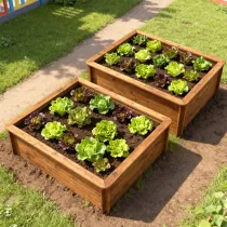 Raised Garden Bed – 2m x 2m – 1099mm Height