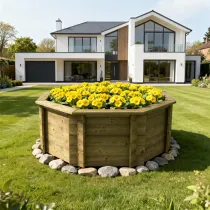 Raised Garden Bed – 6ft Octagonal – 697mm Height