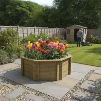 Raised Garden Bed – 6ft Octagonal – 697mm Height