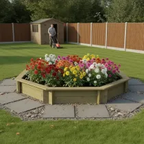 Raised Garden Bed – 8ft Octagonal – 295mm Height