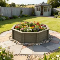 Raised Garden Bed – 8ft Octagonal – 697mm Height