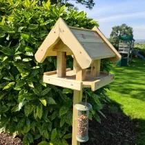 Bird Table with House