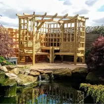 Clementine Corner Arbour Seats 4