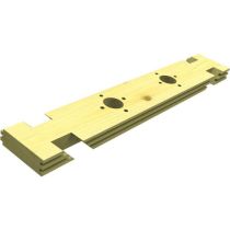 Single 1403mm Octagonal Treated Pond Filtration Plank