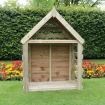Heavy Duty Log Store with Tool Shed 4ft x 6ft