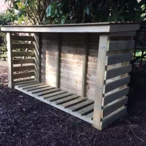 Heavy Duty Slatted Log Store 4ft x 6ft