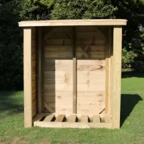 Heavy Duty Slatted Log Store 5ft x 4ft