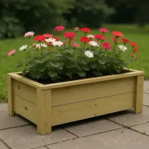 900mm Organic Wooden Garden Planter