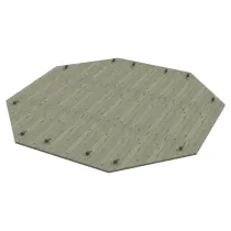 Heavy Duty Wooden Lid for 10ft Octagonal Sand Pit