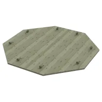 Heavy Duty Wooden Lid for 6ft Octagonal Sand Pit