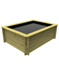 Wooden-Pond 1.5m x 1m - 429mm Height - 27mm Thick Wall