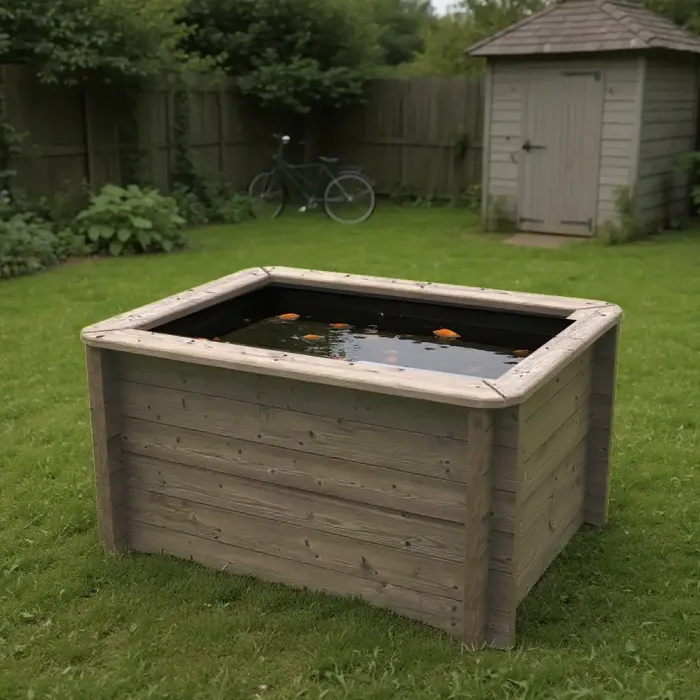 Wooden Pond 1.5m x 1m – 831mm Height – 44mm Thick Wall