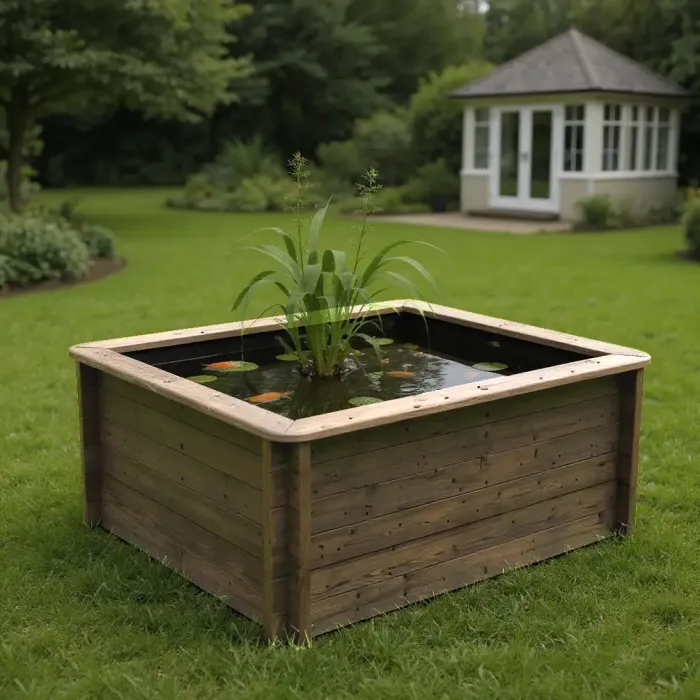 Wooden Pond 2m x 1.5m – 831mm Height – 44mm Thick Wall