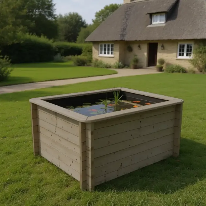 Wooden Pond 2m x 1m – 965mm Height – 44mm Thick Wall