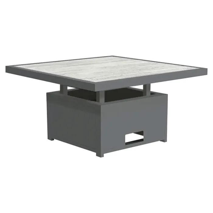 Grey Tutbury Square Dual Height Table
