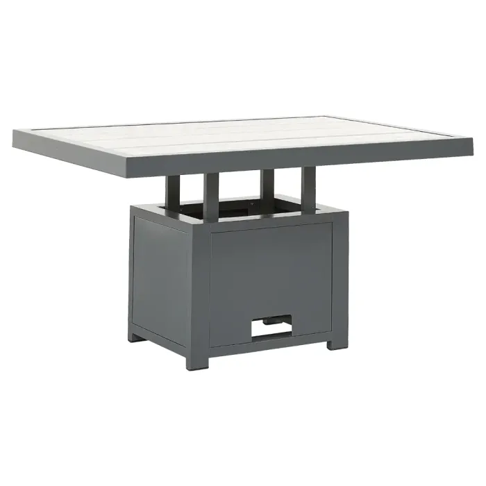 Grey Tutbury Rectangular Dual Height Table
