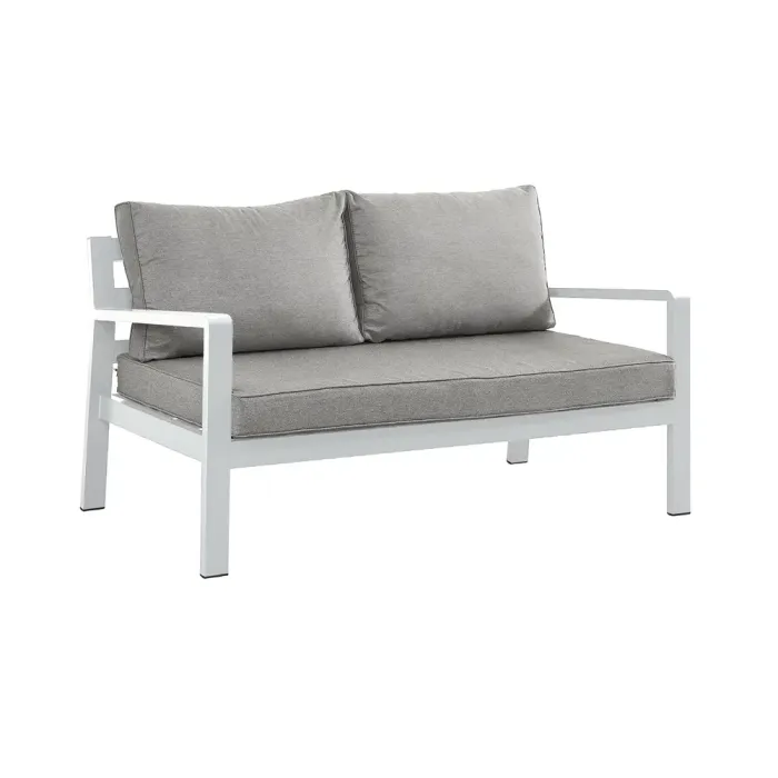 White Tutbury 2 seat Sofa