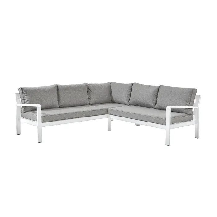 White Tutbury Corner Sofa
