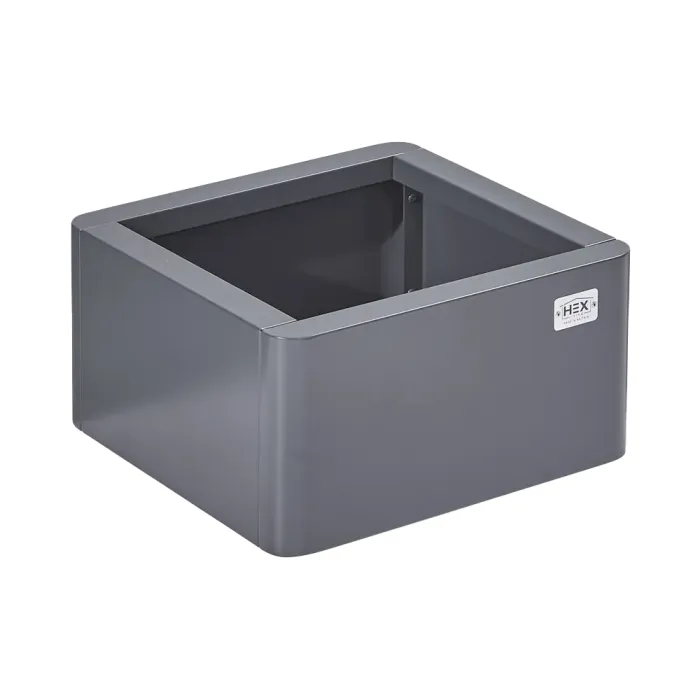 Hanbury Grey Colour Planter - 400 x 400 x 200