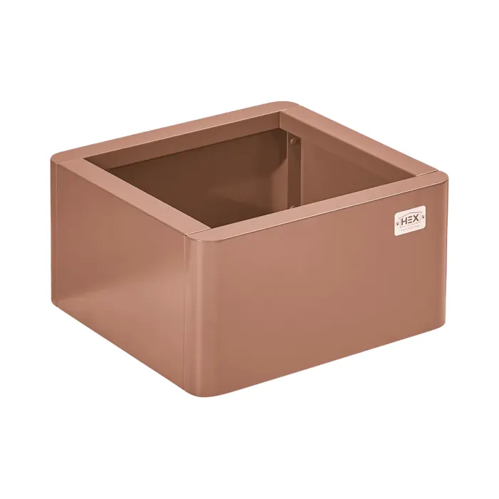 Hanbury Rust Colour Planter - 400 x 400 x 200