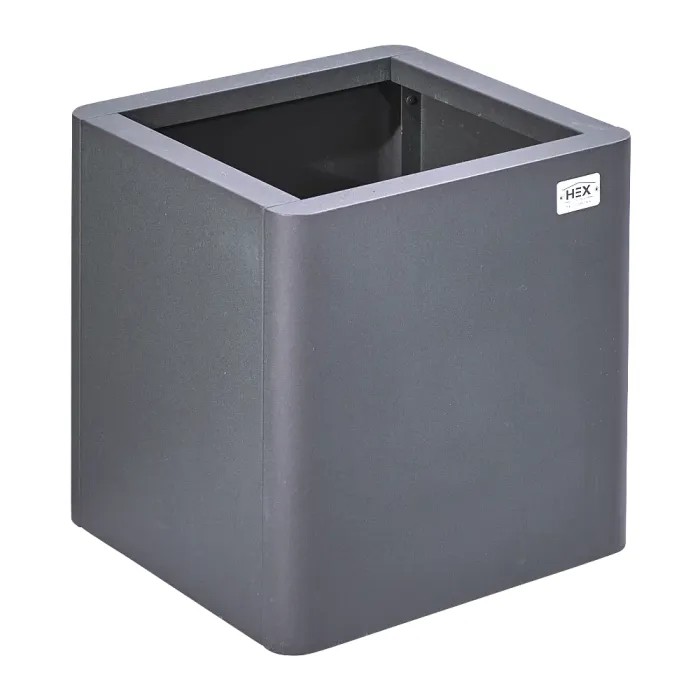 Hanbury Grey Colour Planter - 400 x 400 x 400