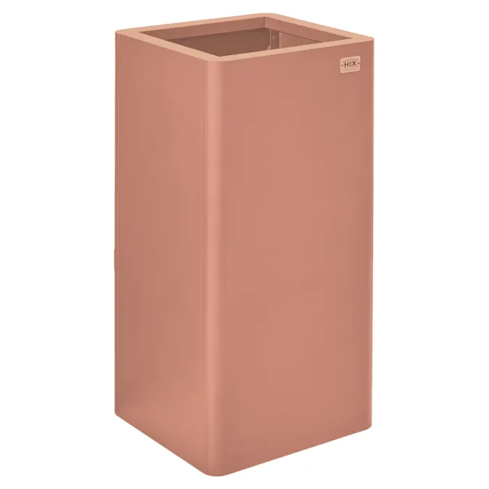 Hanbury Rust Colour Planter - 400 x 400 x 800