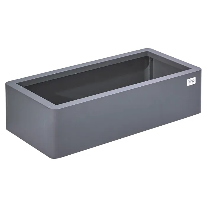 Hanbury Grey Colour Planter - 800 x 200 x 400