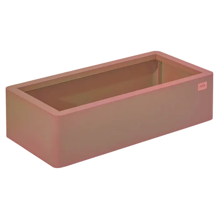 Hanbury Rust Colour Planter - 800 x 200 x 400