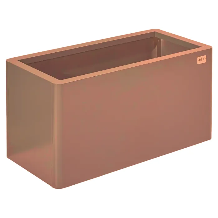 Hanbury Rust Colour Planter - 800 x 400 x 400
