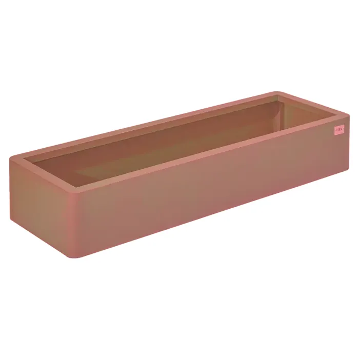 Hanbury Rust Colour Planter - 1200 x 200 x 400