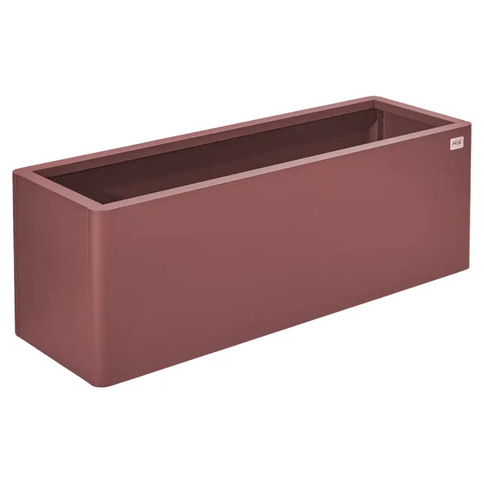 Hanbury Rust Colour Planter - 1200 x 400 x 400