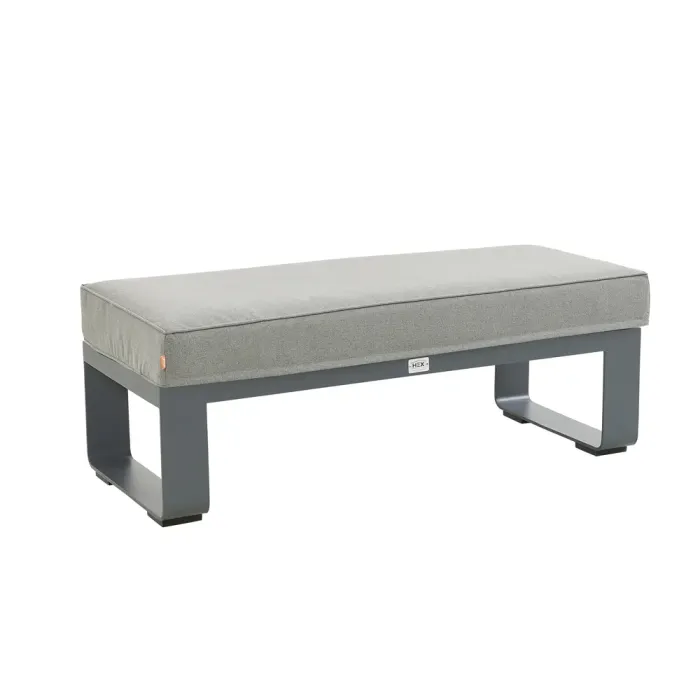 Grey Sandon Large 2 Seater Bench