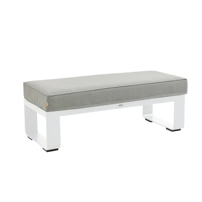 White Sandon Large 2 Seater Bench
