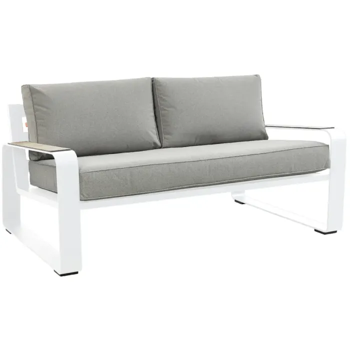 White Sandon 2 Seater Sofa