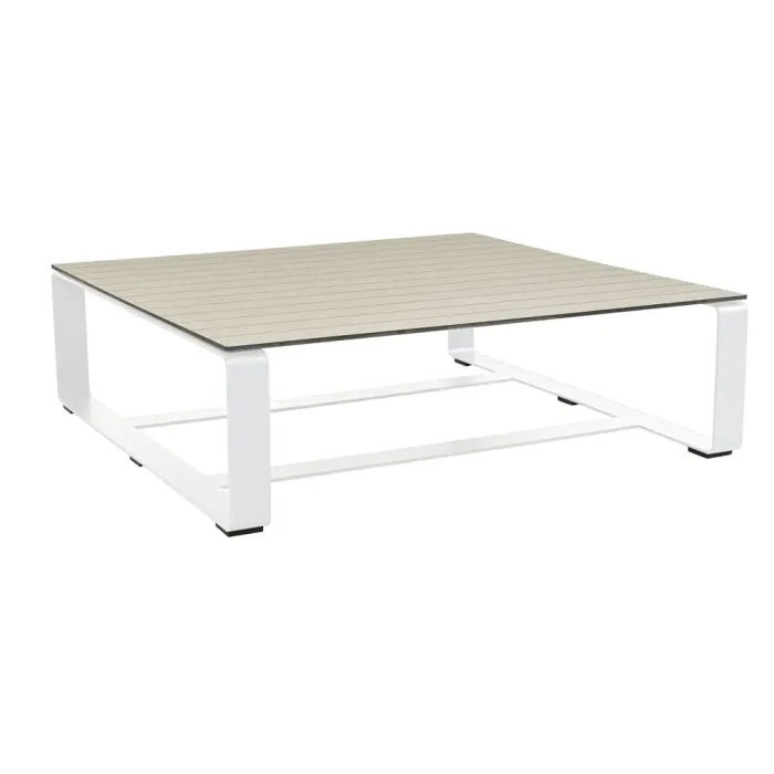 White Alton Large Square Table