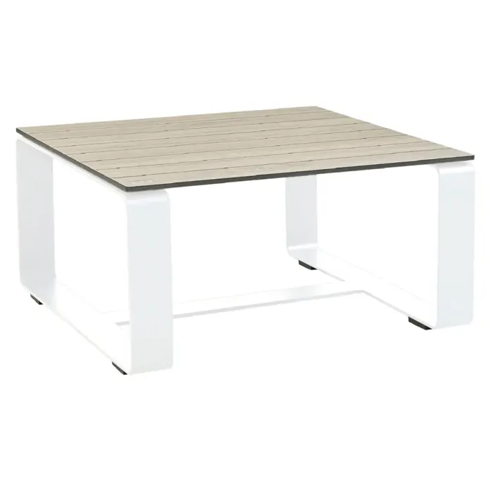 White Alton Small Square Table