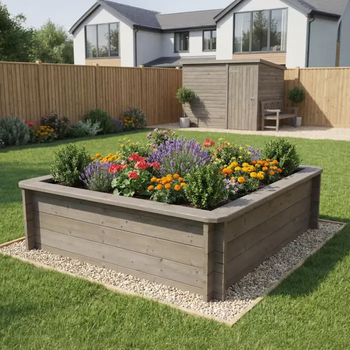 Raised Garden Bed - 1.5m x 1.5m - 563mm Height