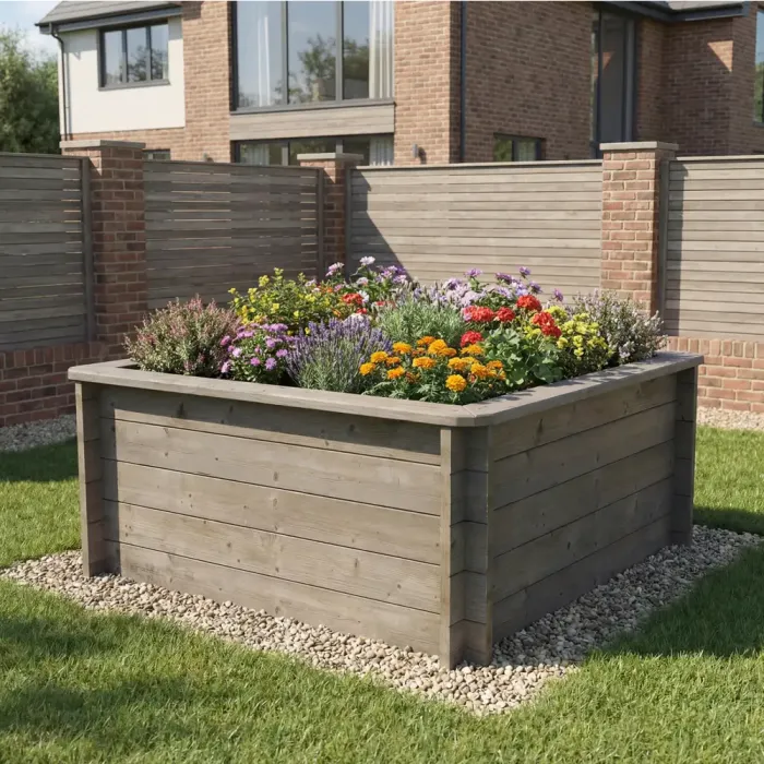 Raised Garden Bed – 1.5m x 1.5m – 697mm Height