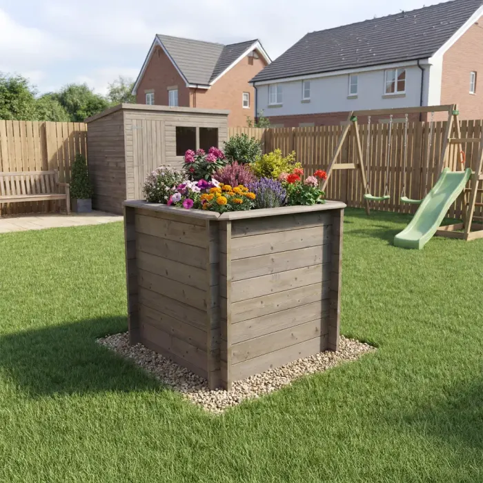 Raised Garden Bed – 1m x 1m – 1099mm Height