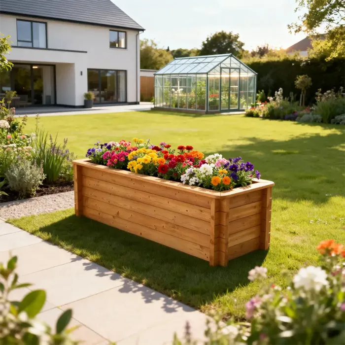 Raised Garden Bed – 2m x 0.5m – 697mm Height