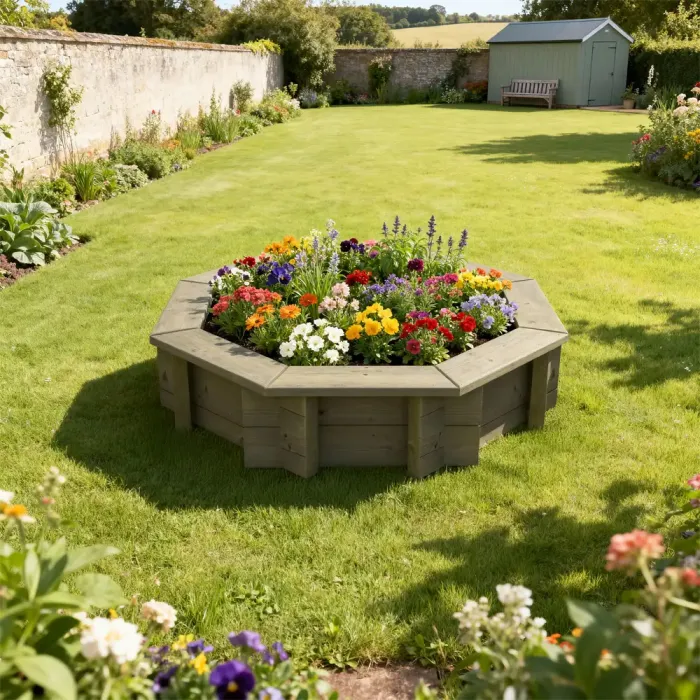 Raised Garden Bed – 4ft Octagonal – 295mm Height